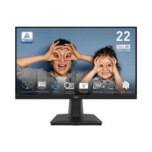 MSI PRO MP225 21.5 Inch Full HD Office Monitor IPS Panel, 100 Hz, Eye-Friendly Screen-Black